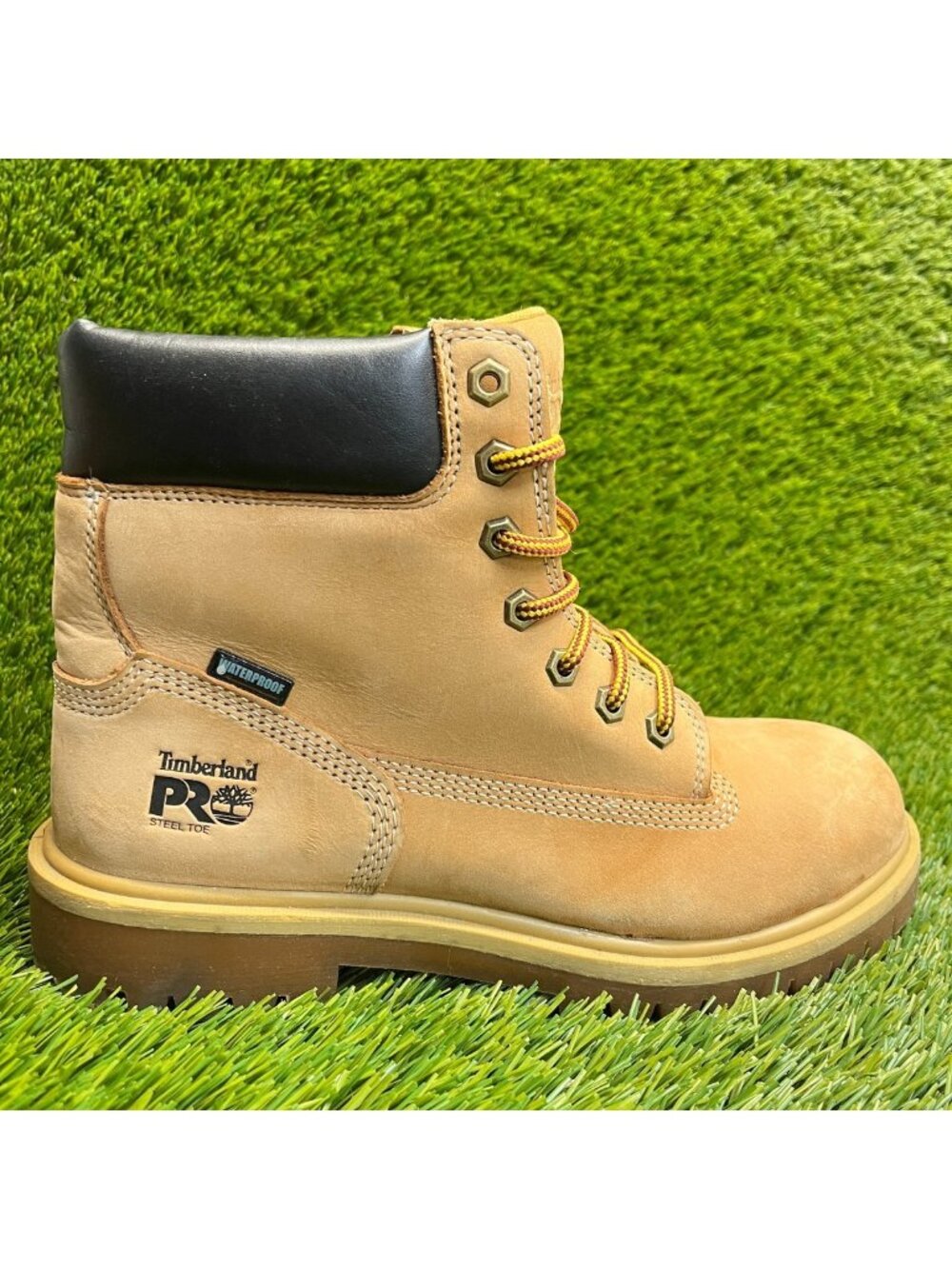 Timberland PRO Direct Attach 6" Womens Size 8 Brown Steel Toe Safety Work Boots